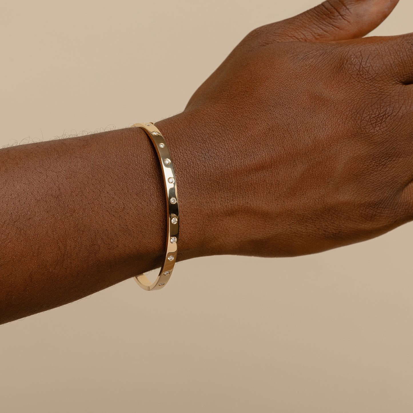 5mm Bangle Diamond Bracelet (Ready-to-ship)