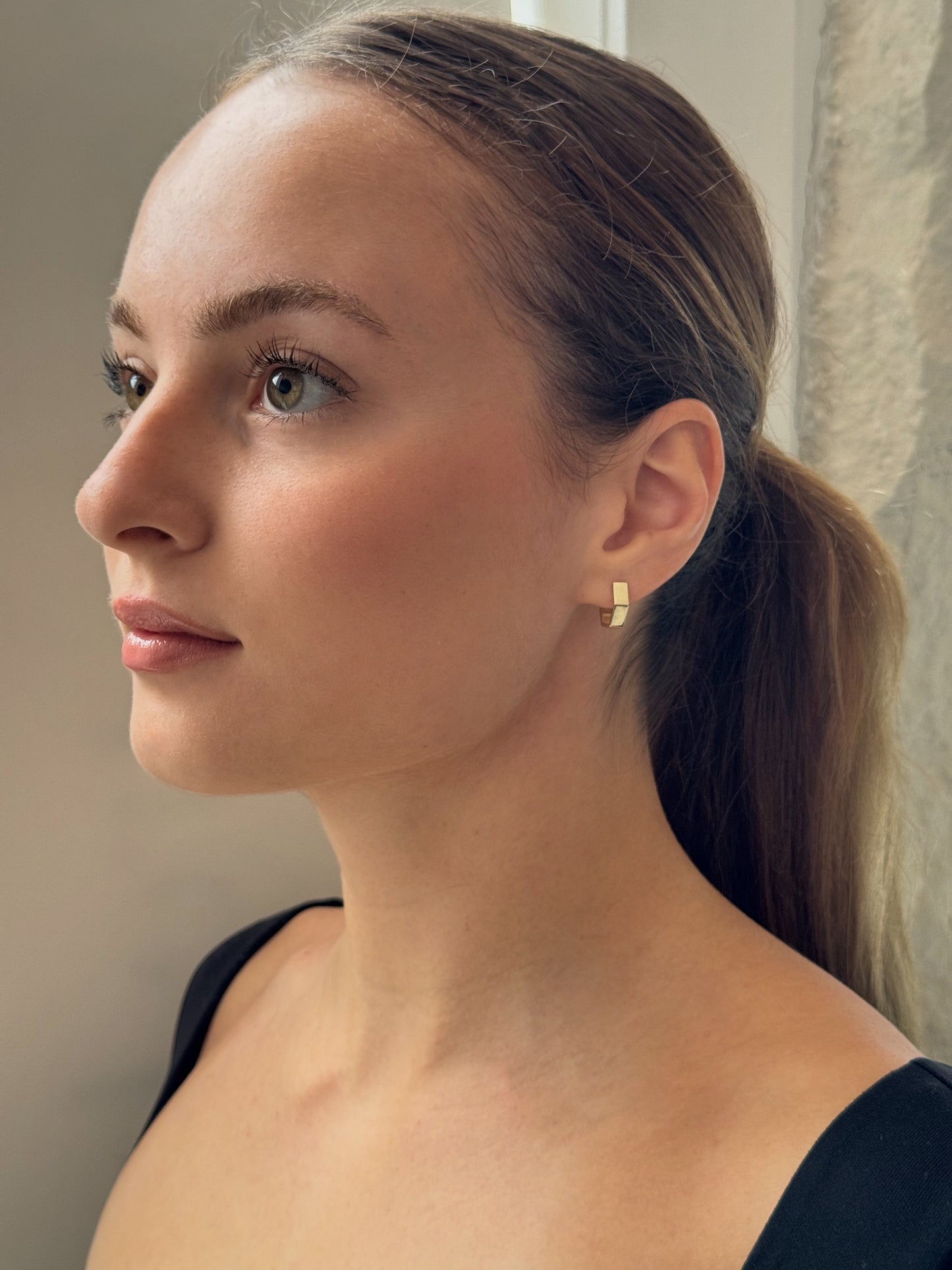 Beveled earrings