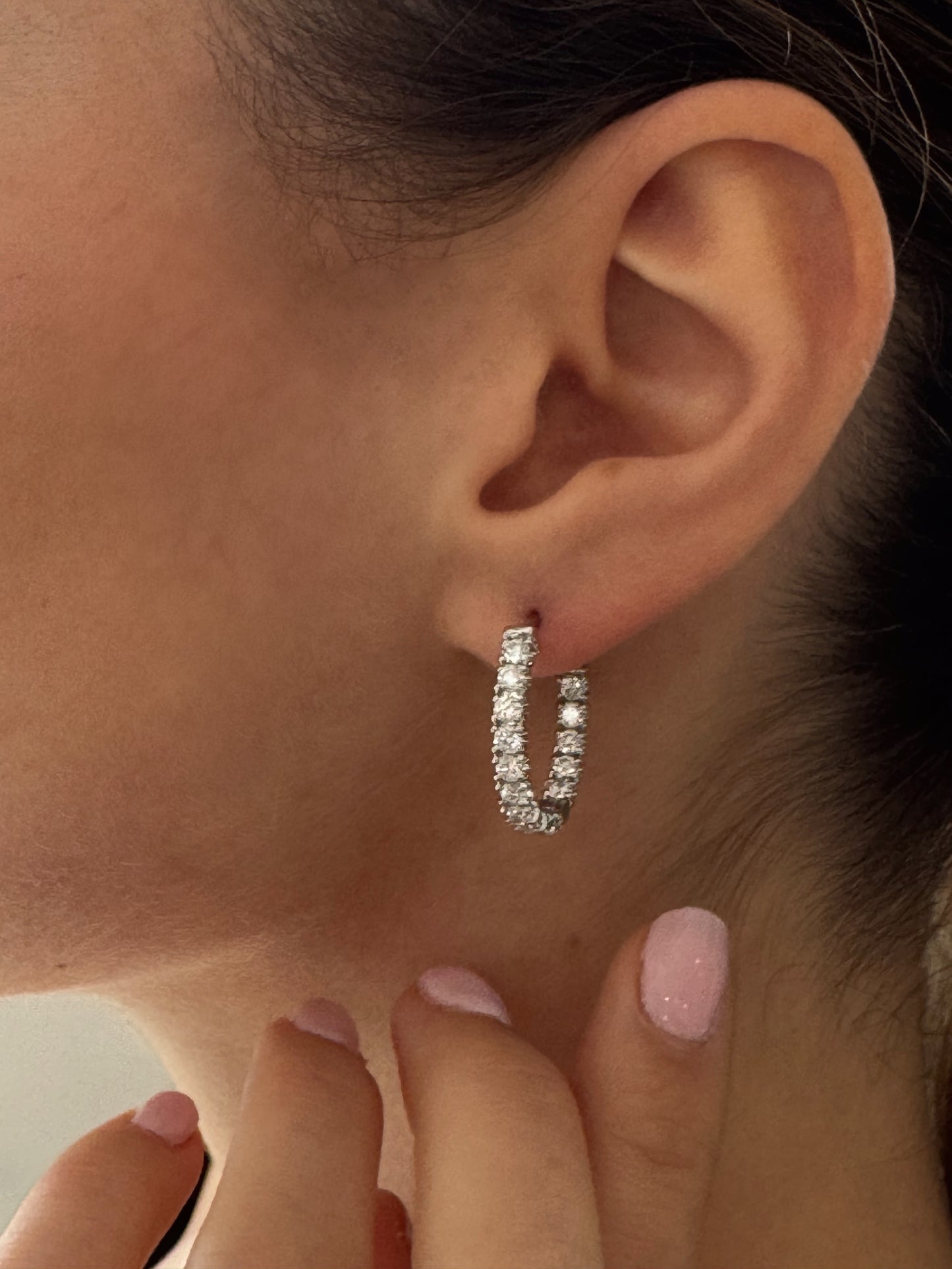 Eternity large hoops (Ready-to-ship)