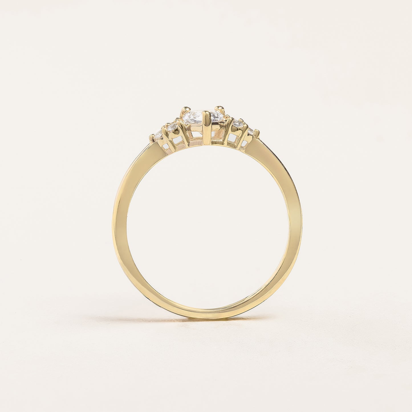 Pear Cluster Engagement Ring Setting