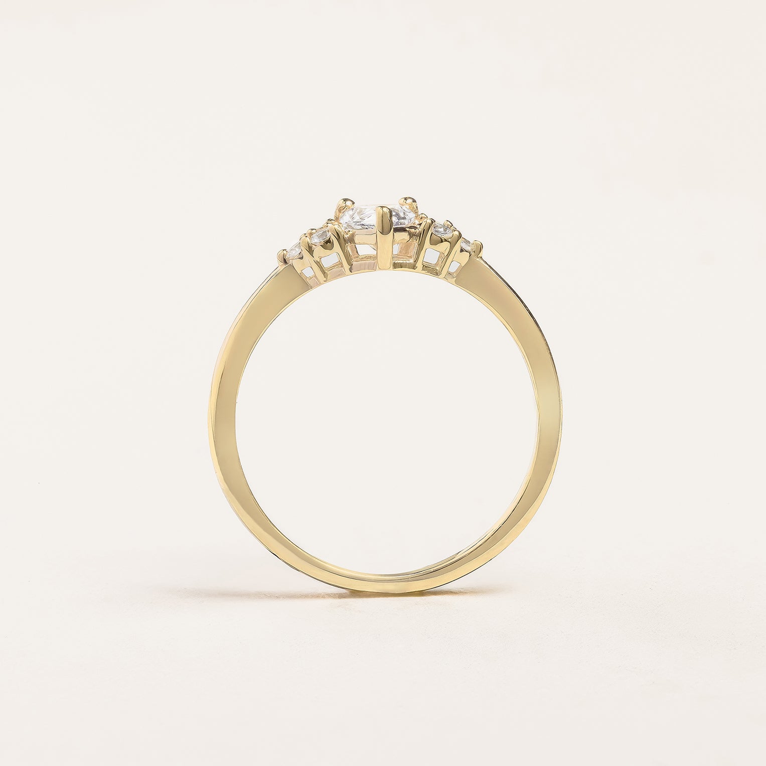 Pear Cluster Engagement Ring Setting