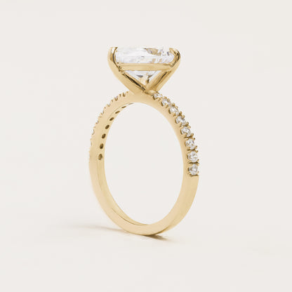 Pear Cut Pavé Engagement Ring