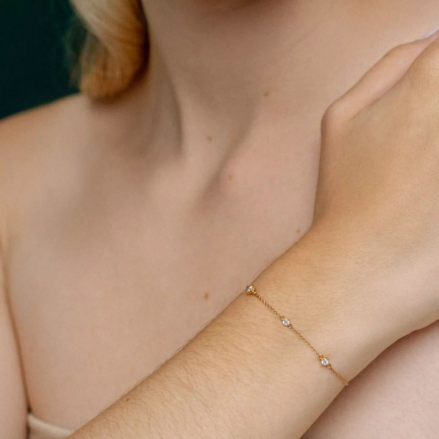 Station Bracelet with Ruby