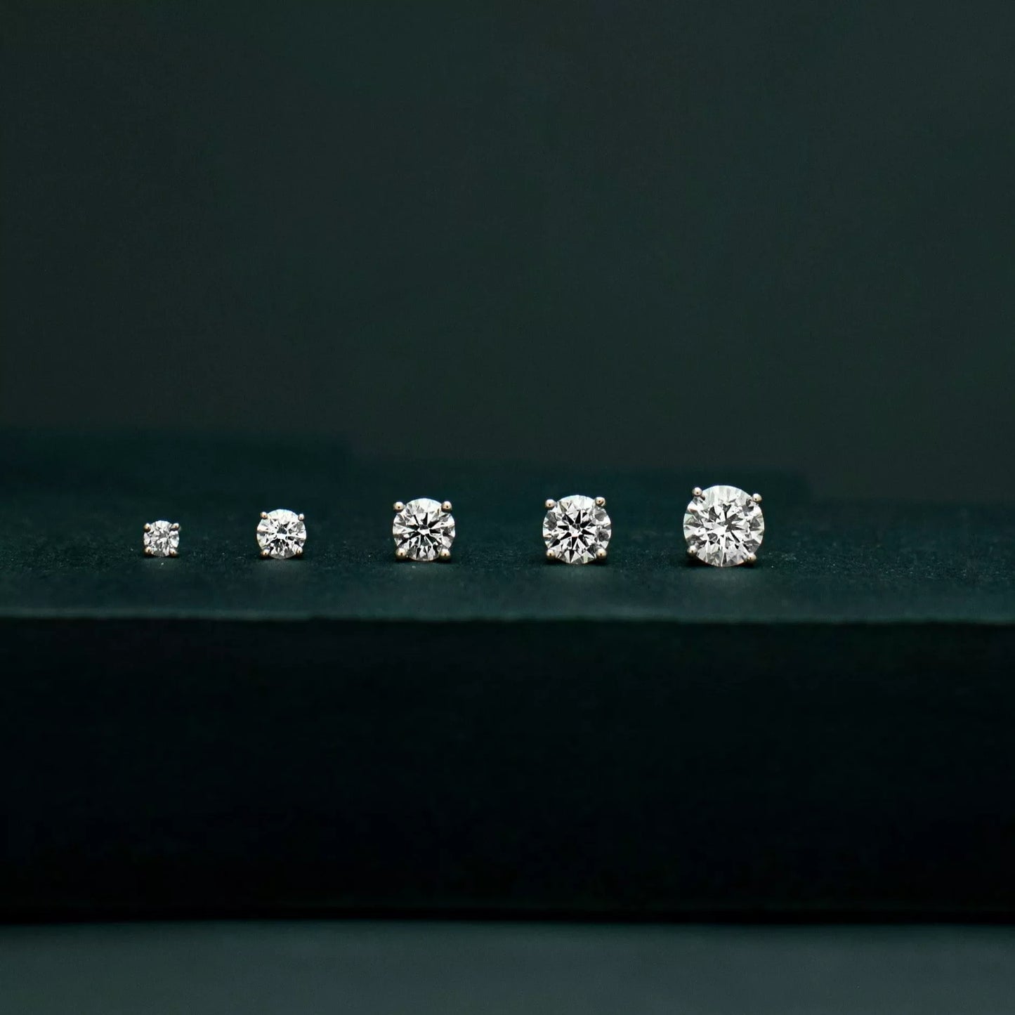 Solitaire Diamond Studs Earrings