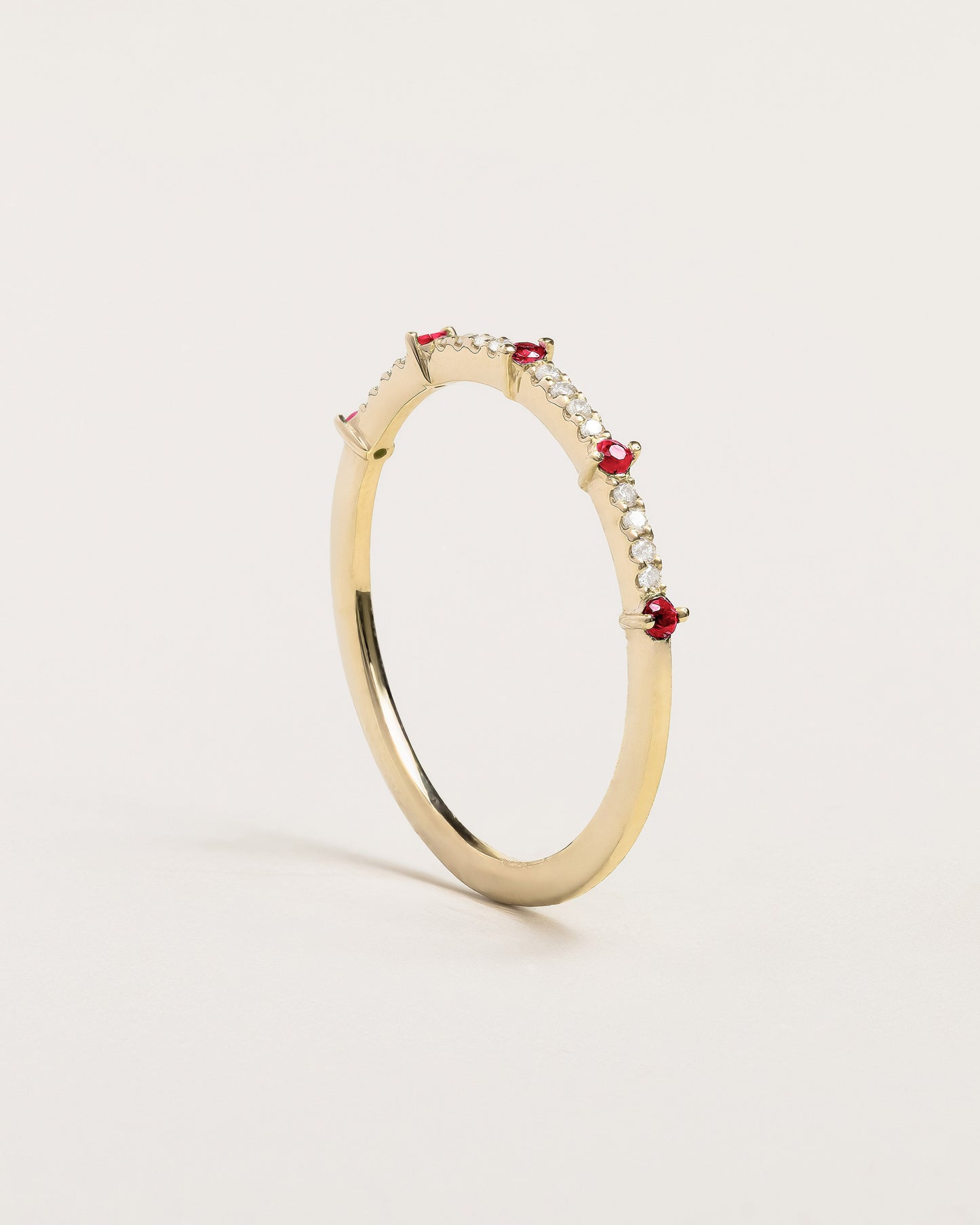 Ruby Mini Half-Eternity Ring