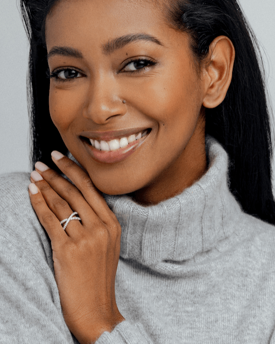 Criss Cross Diamond Ring