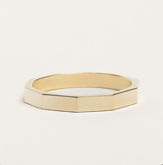 Geometric Wedding Band