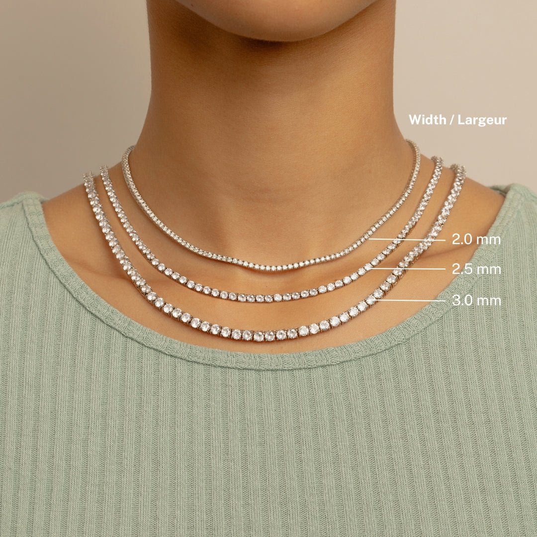 Diamond Tennis Necklace (Ready-to-ship)