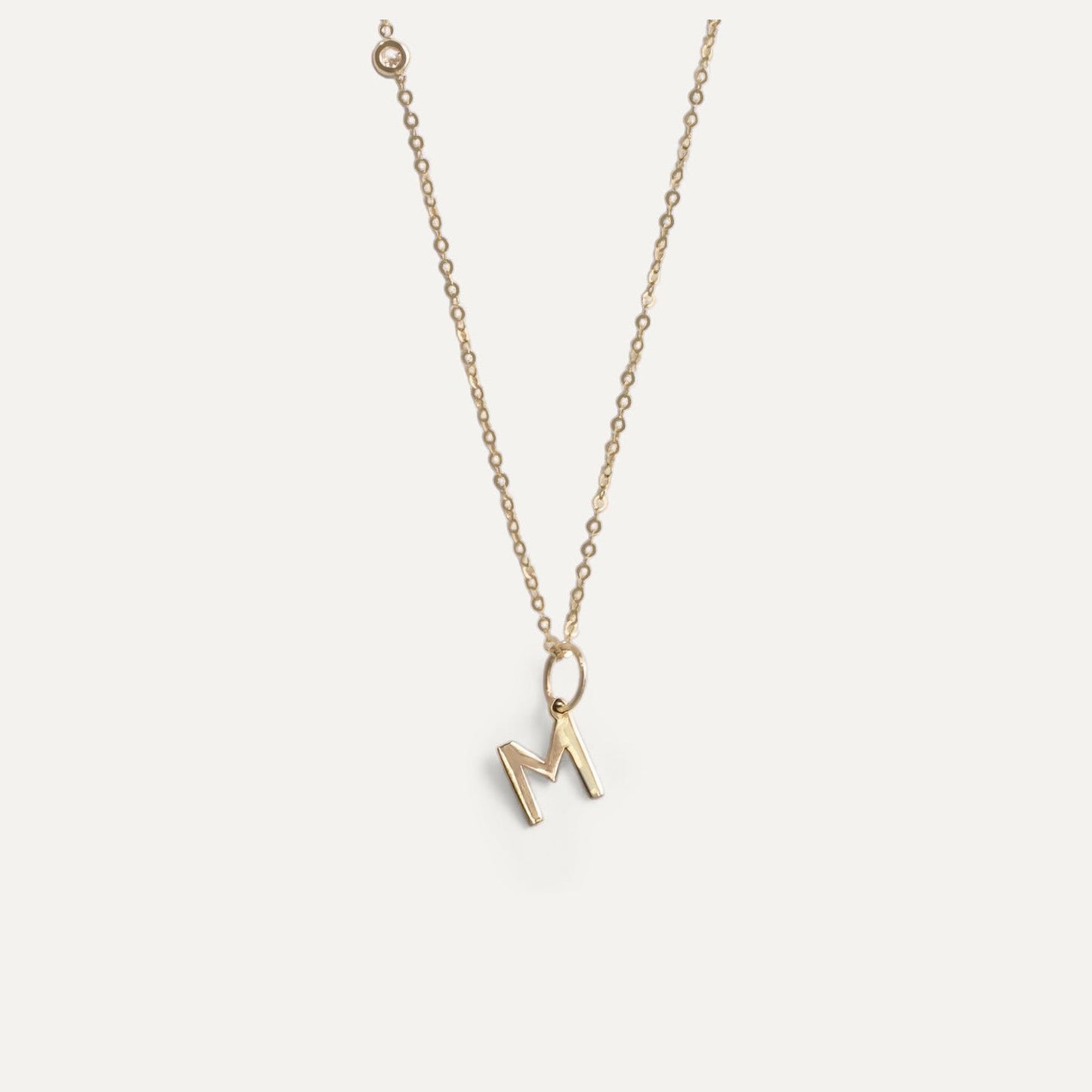 Initial M letter charm (Ready-to-ship)