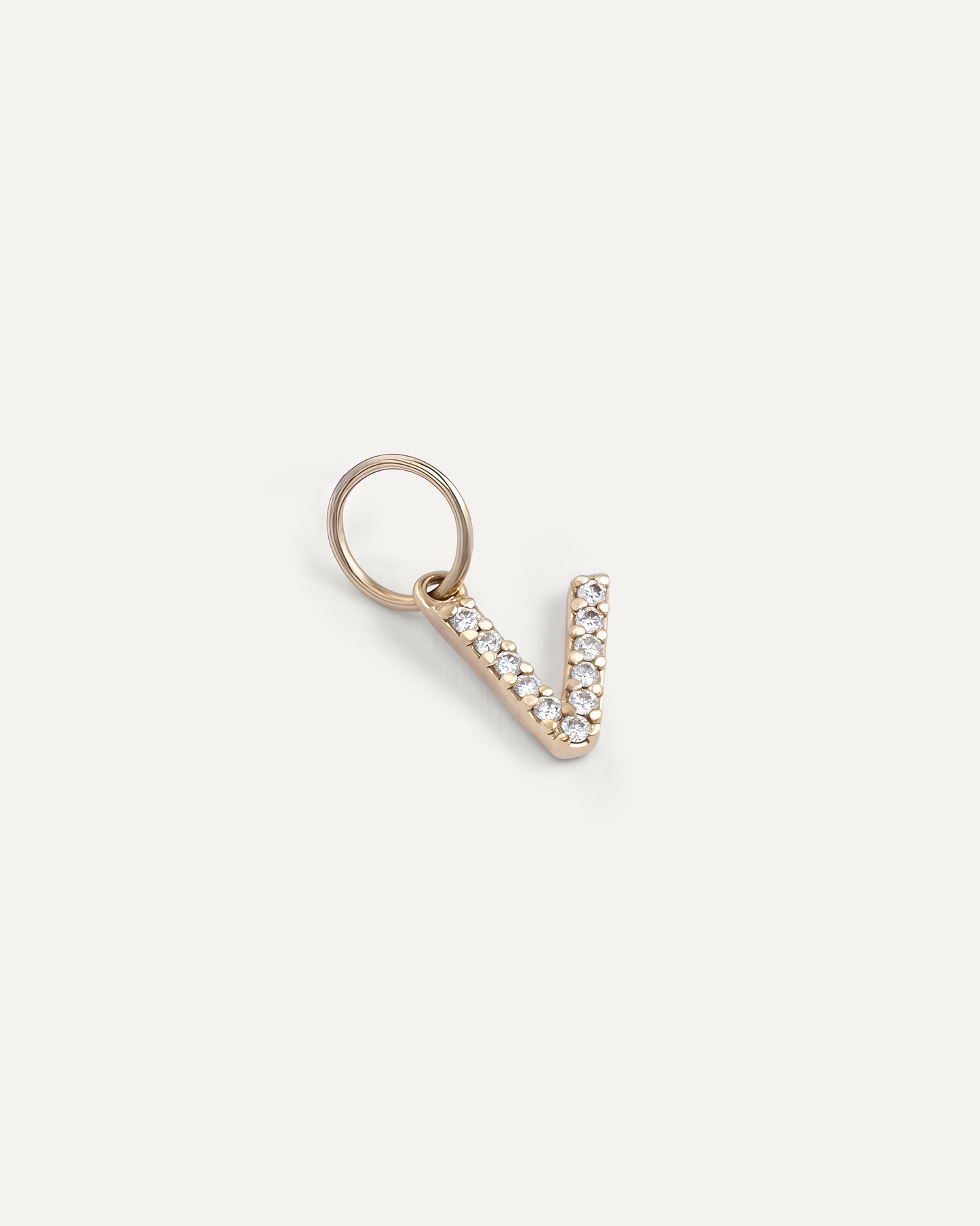 Diamond Initial letter necklace