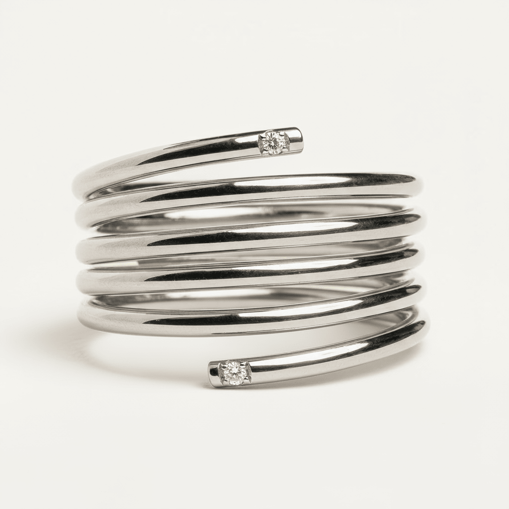 Diamond Coil Ring