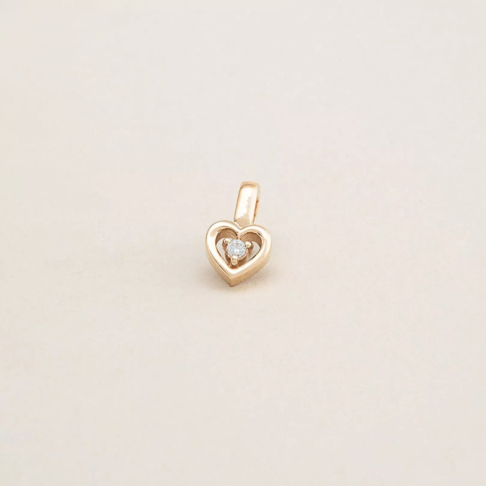 The Hear Charm for Bracelets & Necaklaces.14K solid recycled gold.