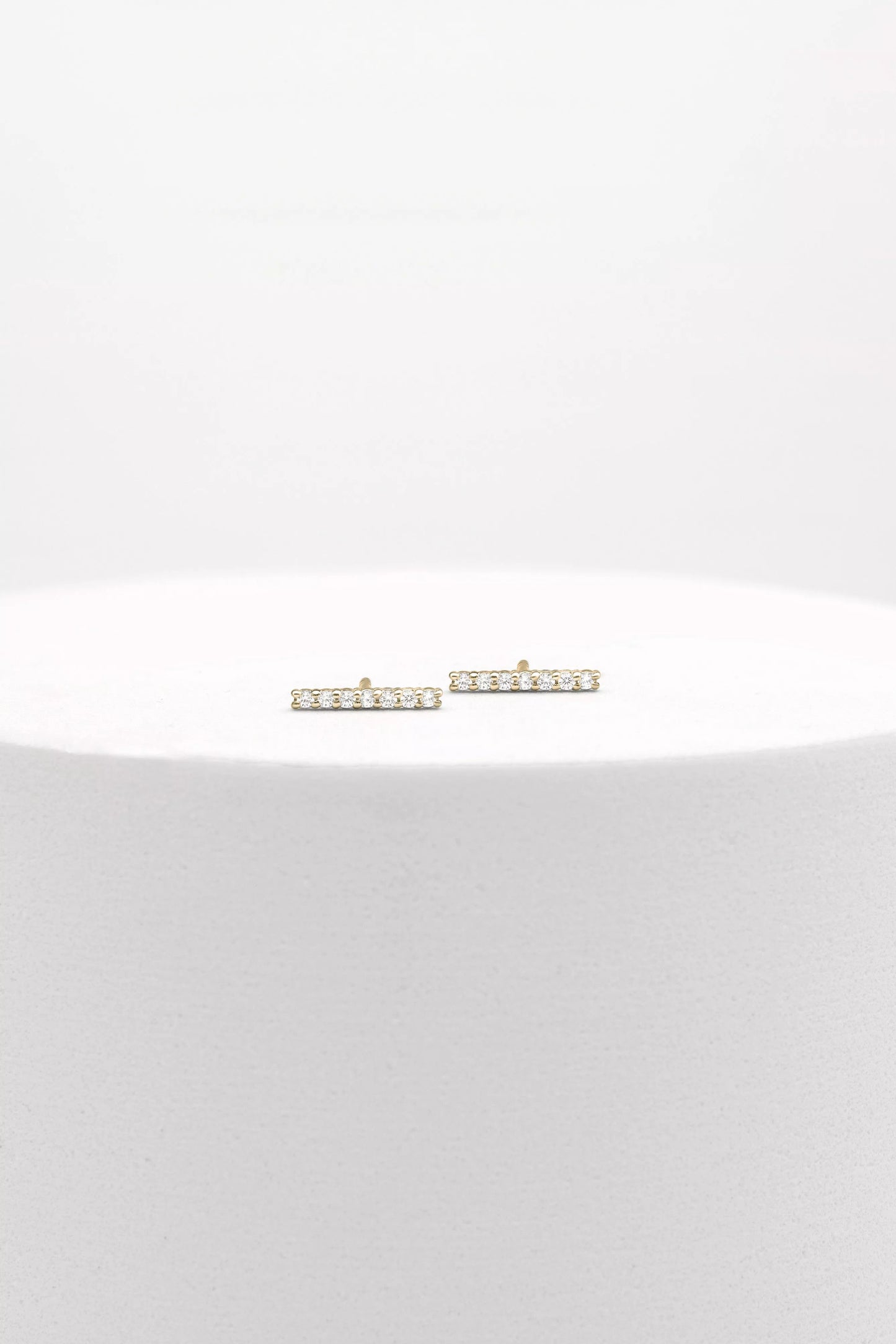 Line Diamond Earrings