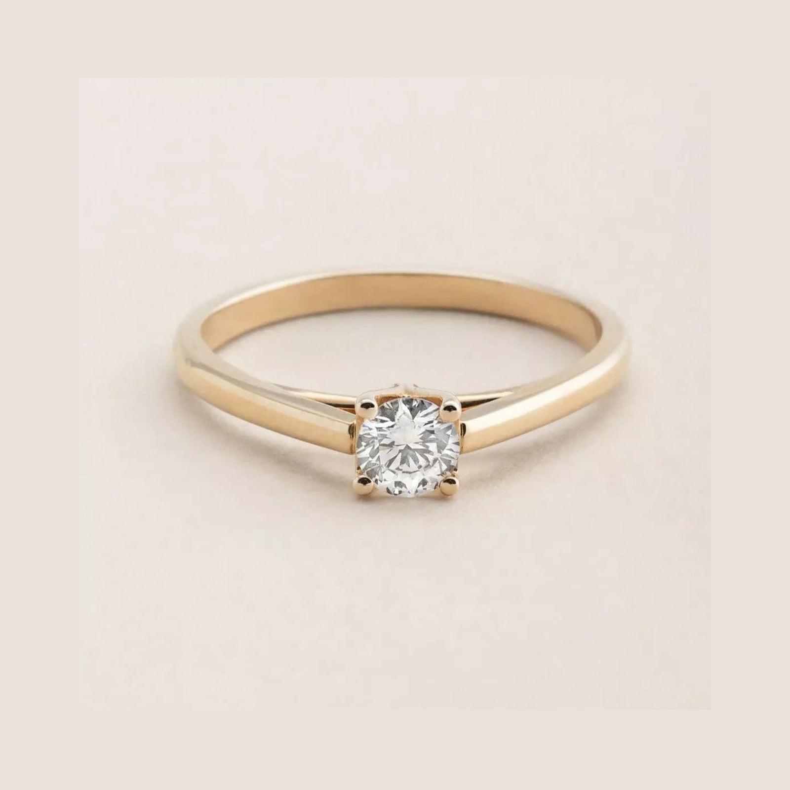 Round Cut Diamond Solitaire Engagement Ring | Proud Diamond