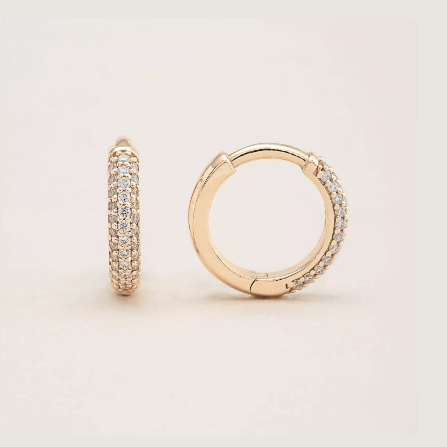 Pavé Chubby Hoops
