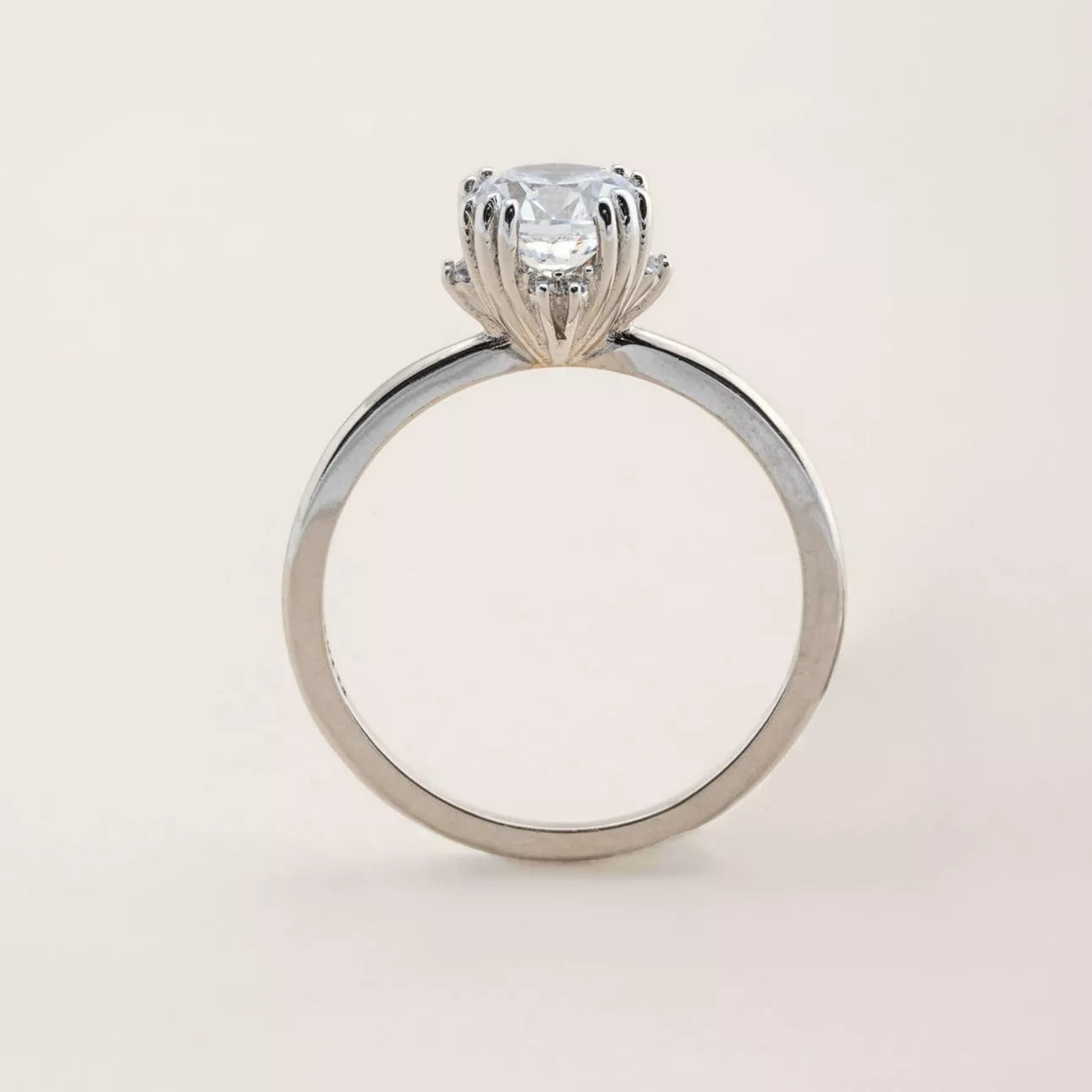 The Fantasy Lab-created Simple Diamond Engagement Ring