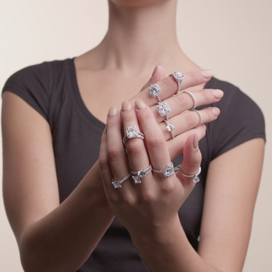 Lab Created Diamond Engagement Rings
