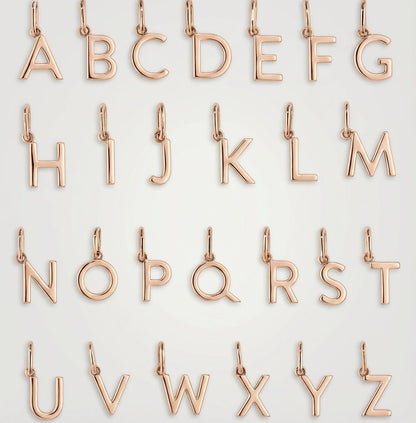 Initial letter charm