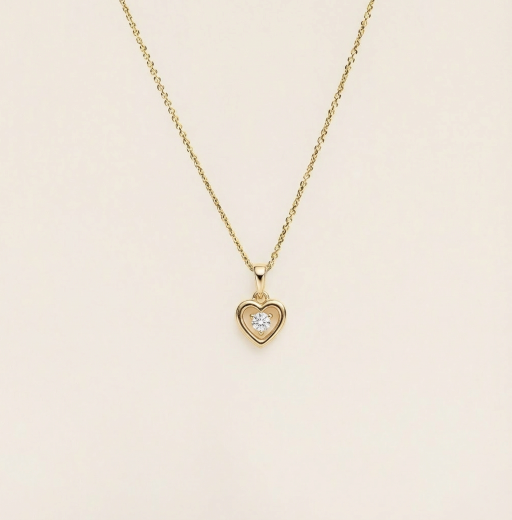One Love Heart Necklace (Ready-to-ship)