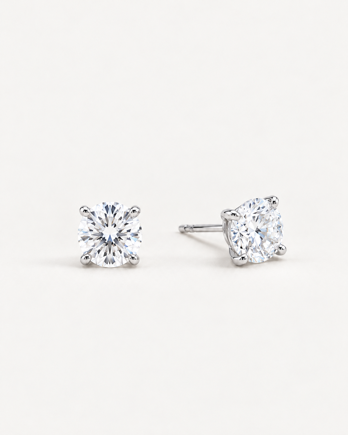 Solitaire Diamond Studs Earrings