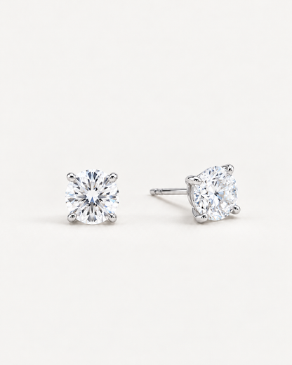 Solitaire Diamond Studs Earrings