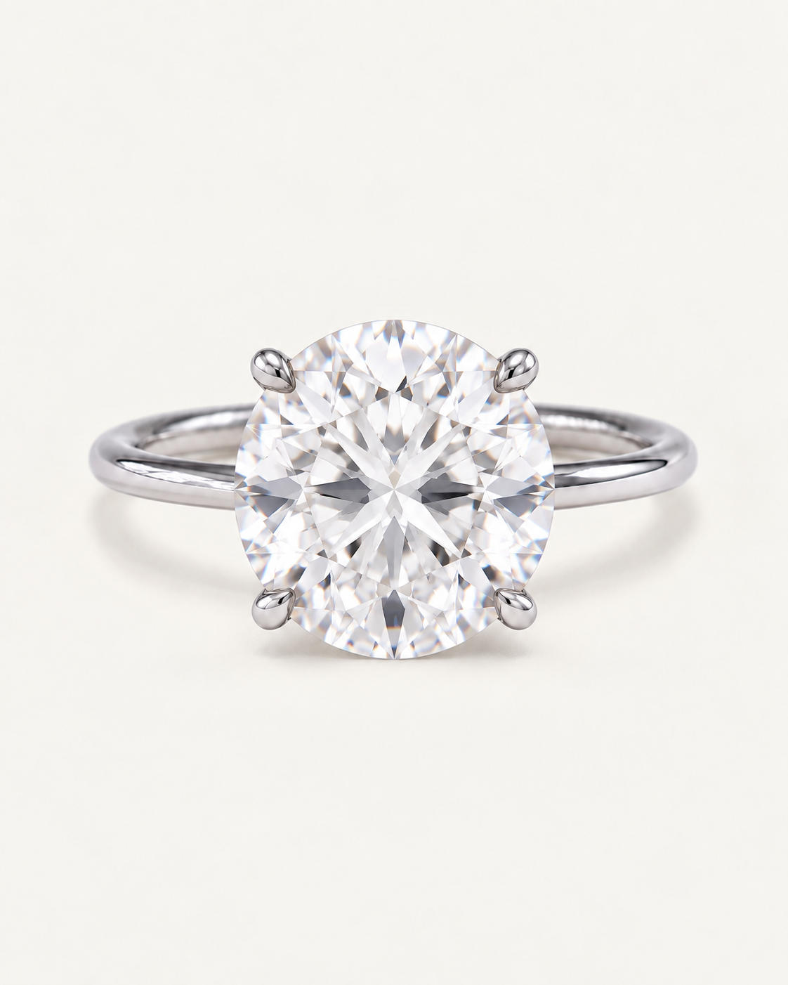 Round Diamond Solitaire Engagement Ring