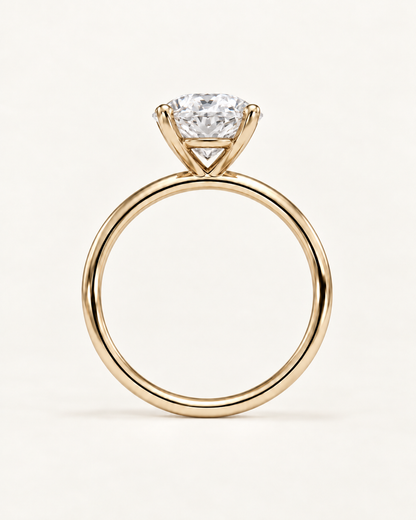 Round Diamond Solitaire Engagement Ring
