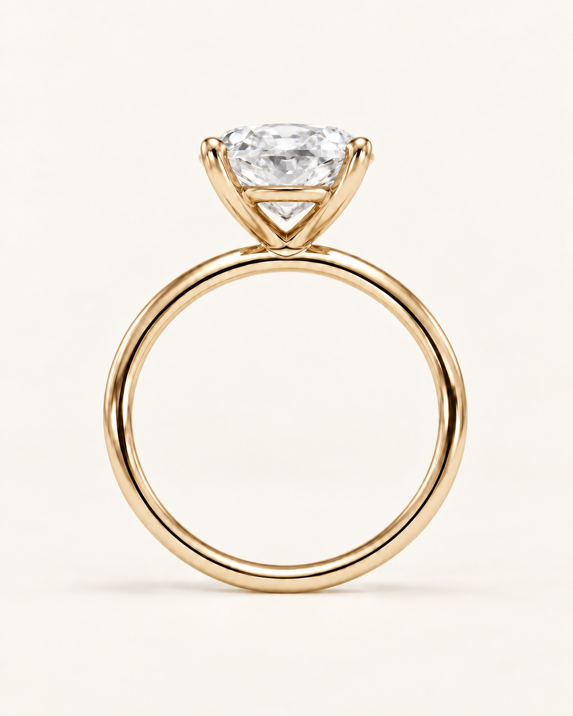 Bague de fiançailles solitaire diamant poire