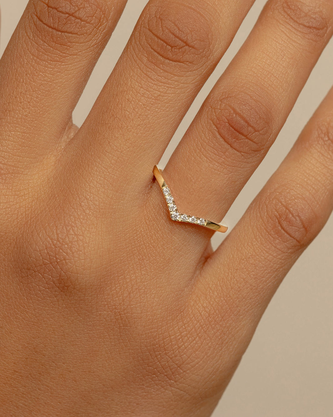 Bague - Or 14K blanc semi-éternité motif pavé de diamants naturels 0.65CT - RIGD162