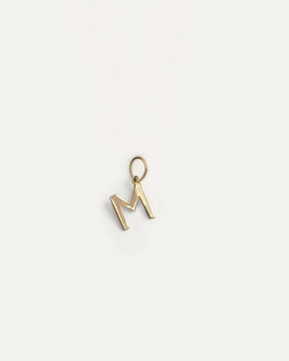 Initial M letter charm (Ready-to-ship)