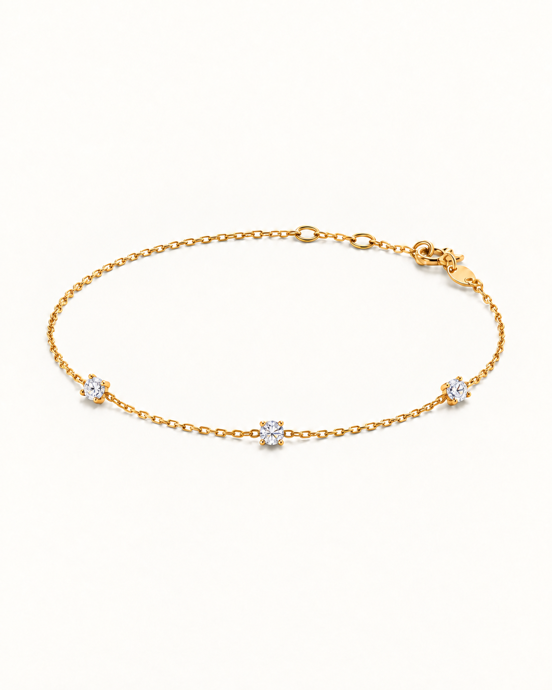 Personalized Diamond Station Bracelet