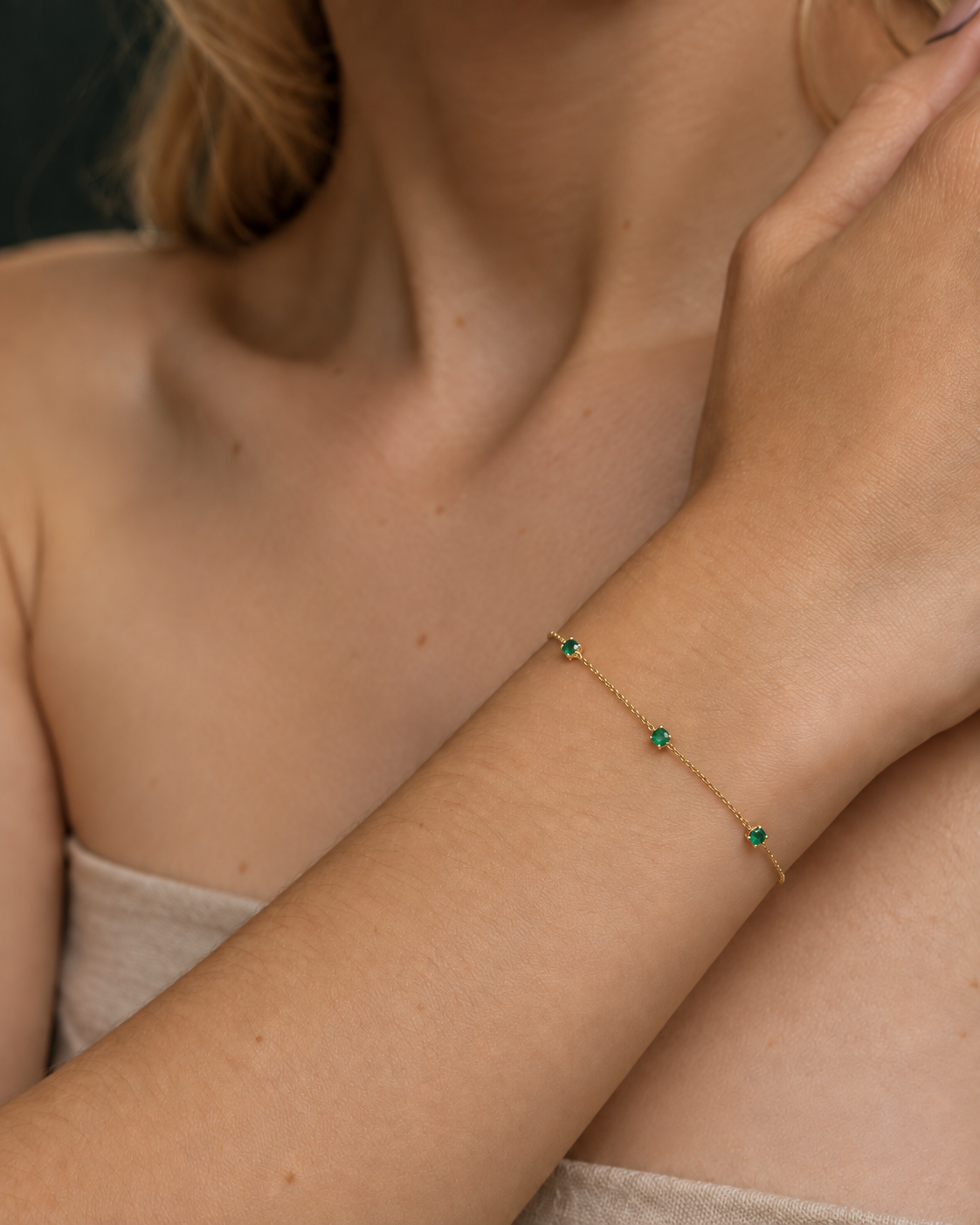 Birthstone Personalized Station Bracelet