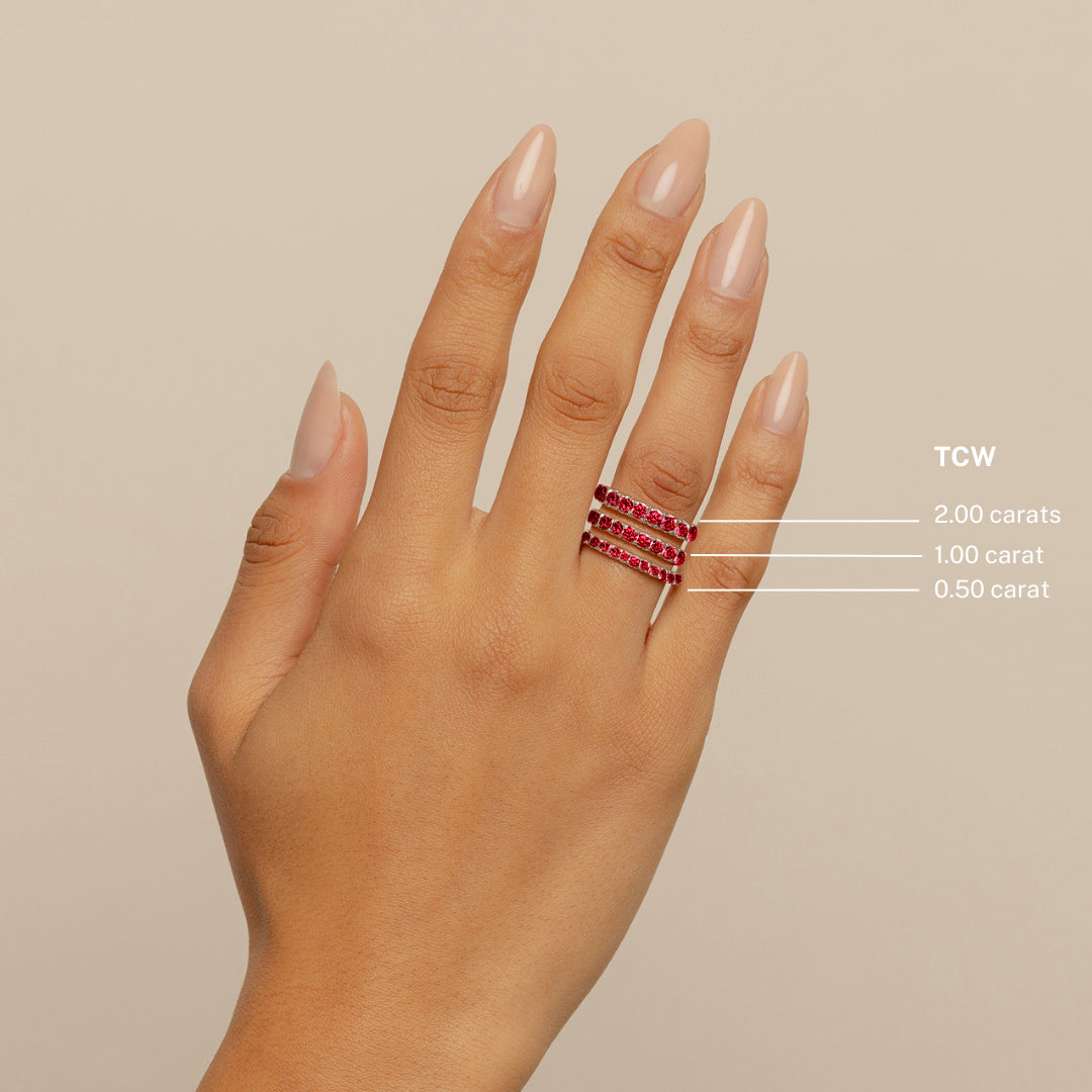 Ruby Wedding Band Proud Diamond