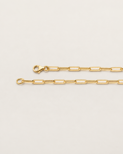 Bracelet Elegant Boxlink en or jaune 14K