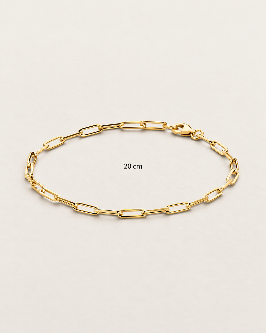 Bracelet Elegant Boxlink en or jaune 14K
