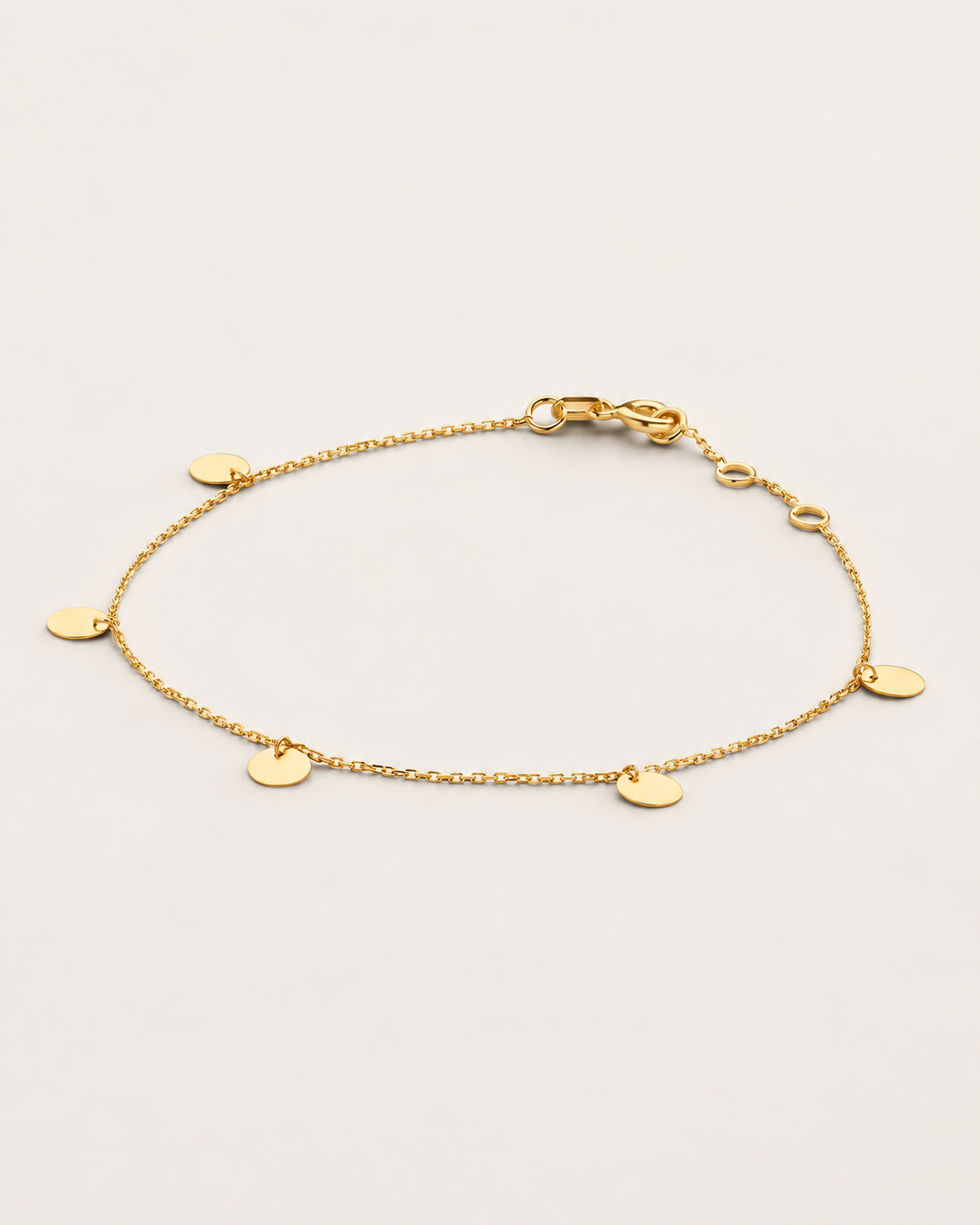 Bracelet Discs en or jaune 14K