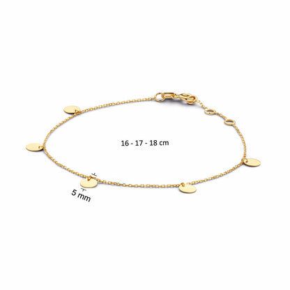 Jackie Amsterdam Discs bracelet 16 17 18 cm and 5 mm details