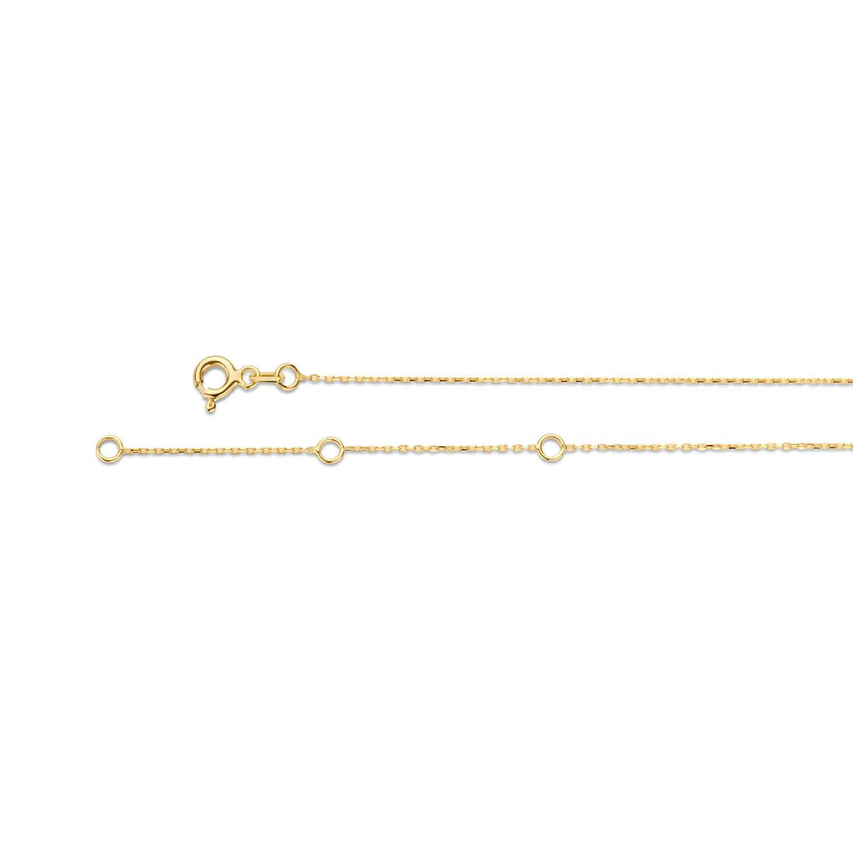 Jackie Amsterdam Double Heart Bracelet in 14K Yellow Gold detail view