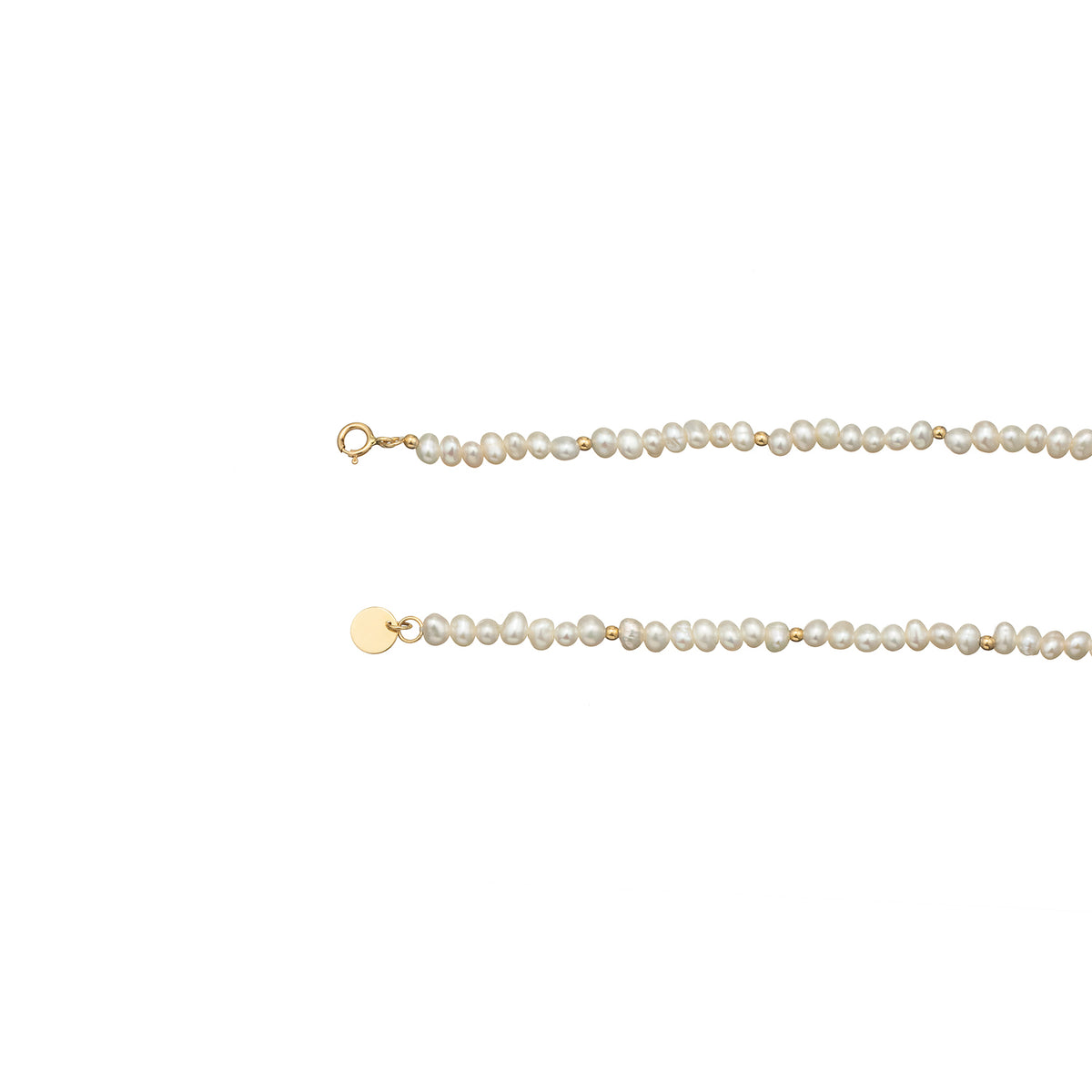 Jackie Amsterdam Pearl Potion Bracelet in 14K Yellow Gold detail view