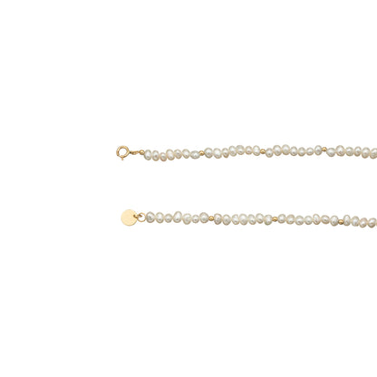 Jackie Amsterdam Pearl Potion Bracelet in 14K Yellow Gold detail view
