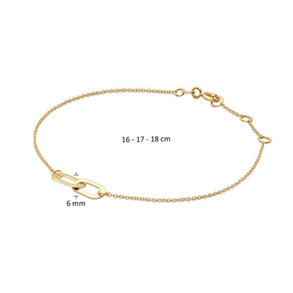 Jackie Amsterdam Cannaregio Bracelet in 14K Yellow Gold size and detail view