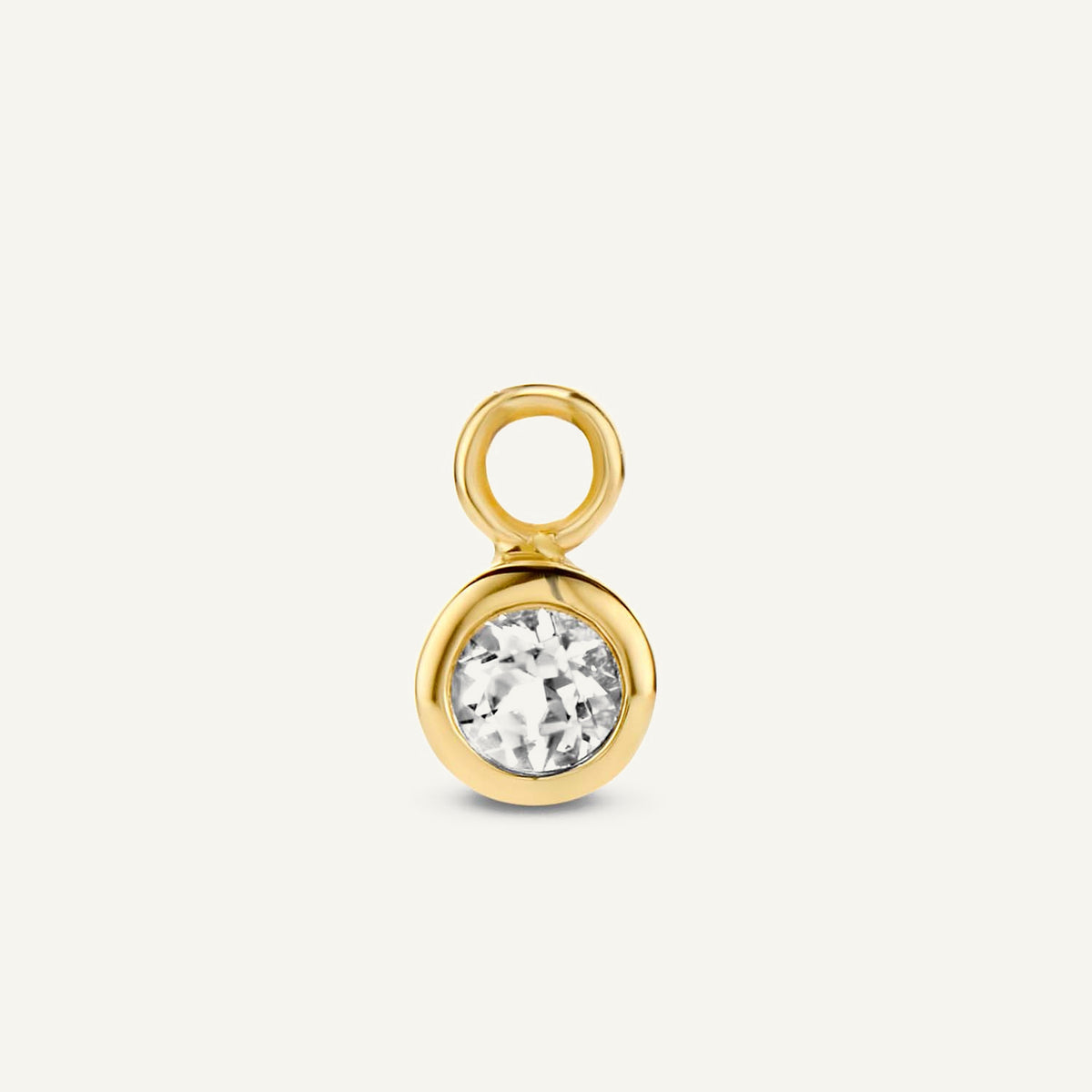 Jackie Amsterdam White Topaz Ear Charm in 14K Yellow Gold
