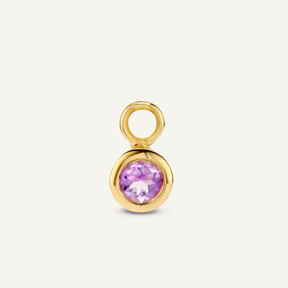 Jackie Amsterdam Amethyst Ear Charm in 14K Yellow Gold