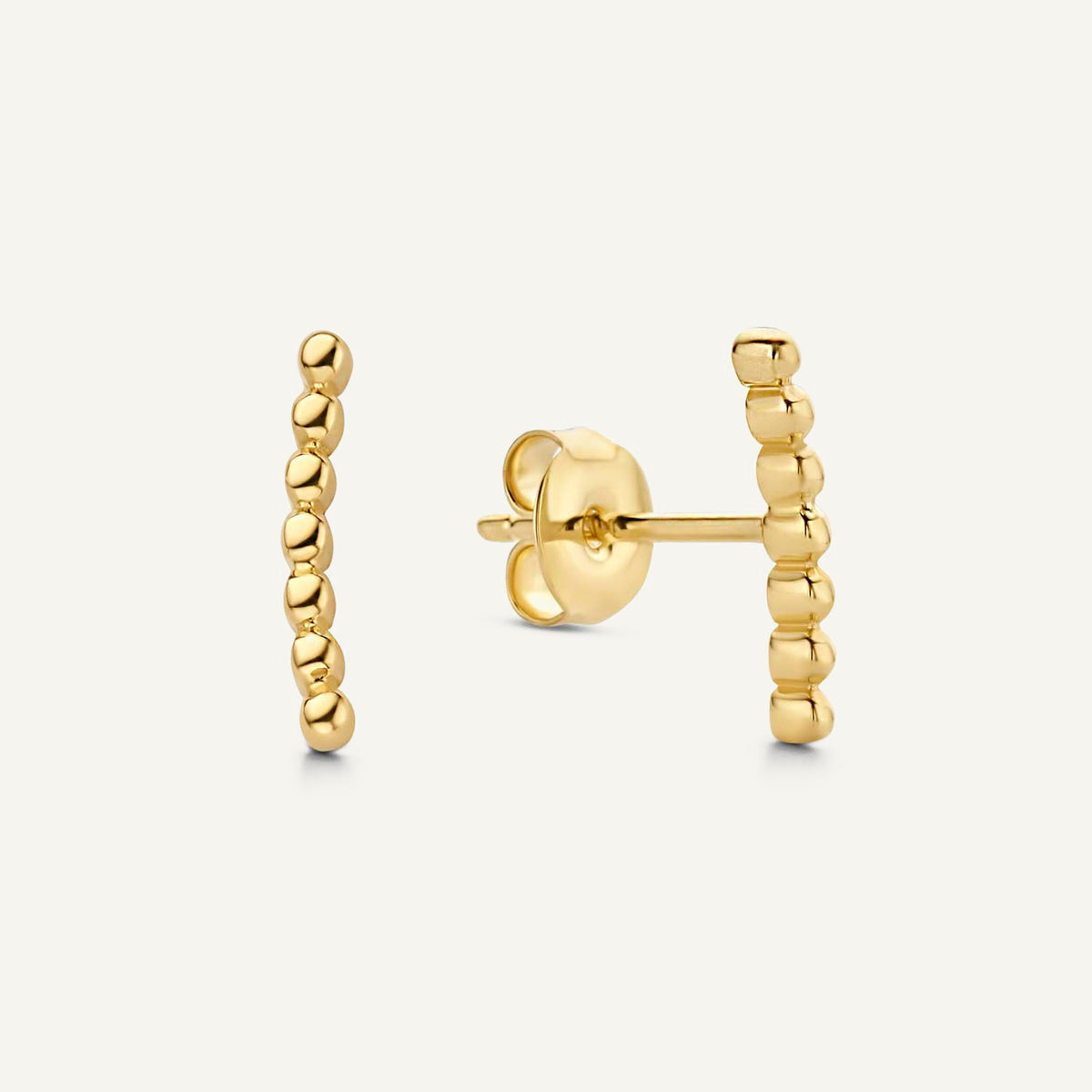 Jackie Bubble Ear Studs in 14K Yellow Gold