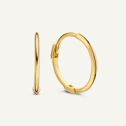 Jackie Mini Plain Hoops in 14K Yellow Gold