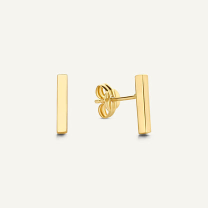 Jackie Bar Studs in 14K Yellow Gold
