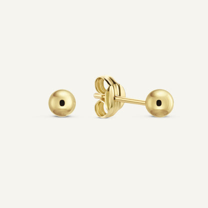 Jackie Ball Studs in 14K Yellow Gold
