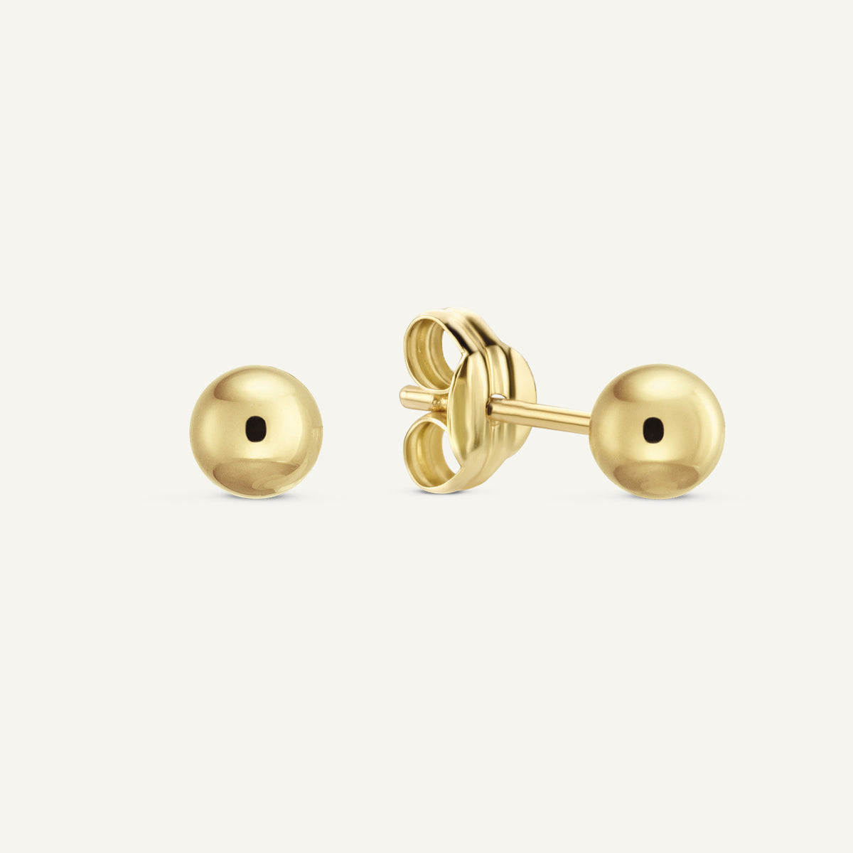 Jackie Ball Studs in 14K Yellow Gold