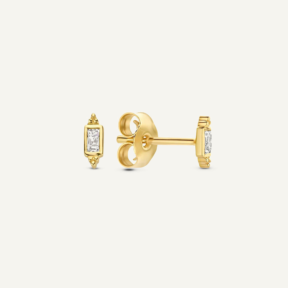 Jackie Gaudi Lantern Studs in 14K Yellow Gold