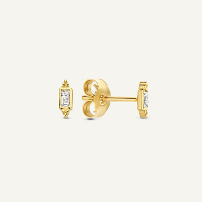 Jackie Gaudi Lantern Studs in 14K Yellow Gold